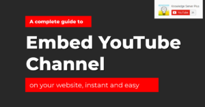 embed youtube channel on your website guide