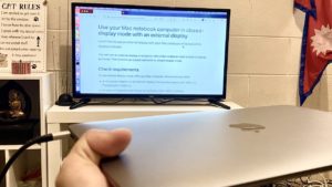 how to use external monitor with macbook lid closed