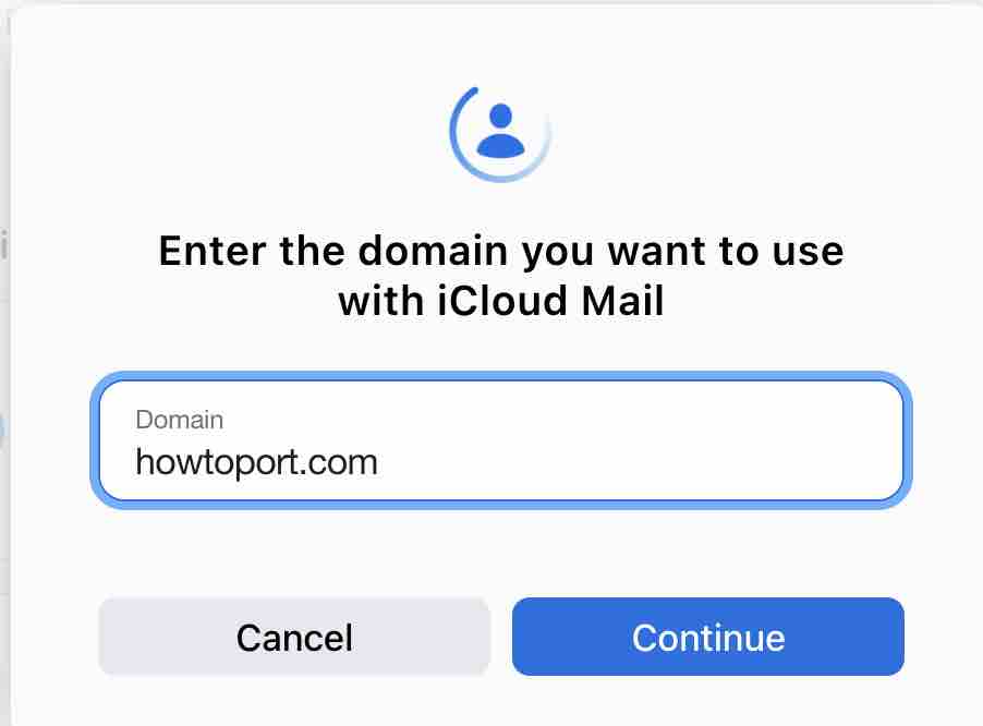 custom domain name icloud+