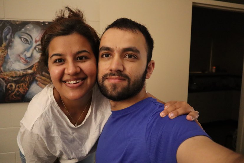 lakshman and sonisha, nepali students in australia